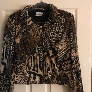 Sequin print jacket